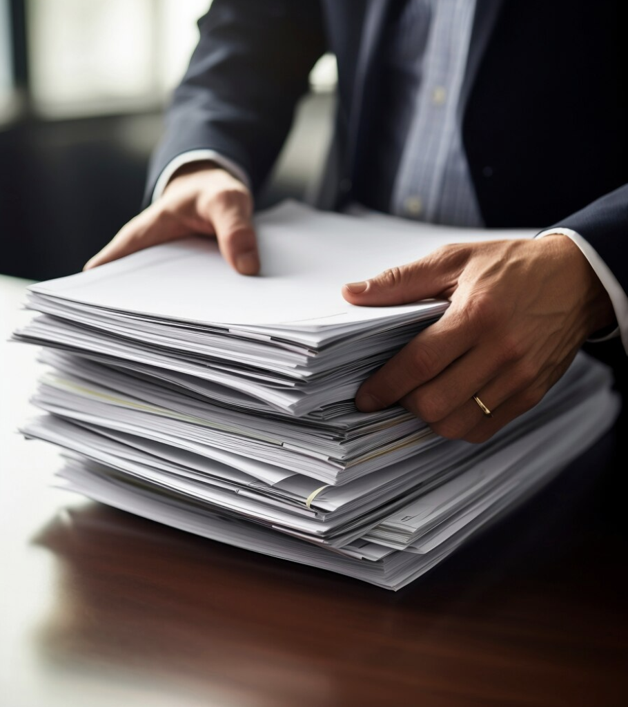 Stack of documents detailing NIST AI RMF Solutions