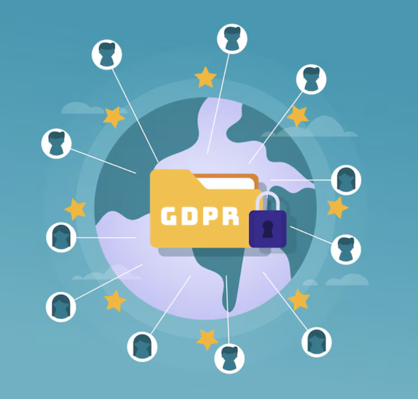 GDPR logo, showing outsourcing the DPO